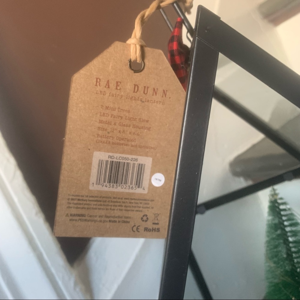 Rae Dunn DECK THE HALLS Fairy Light Lantern - Picture 5 of 9